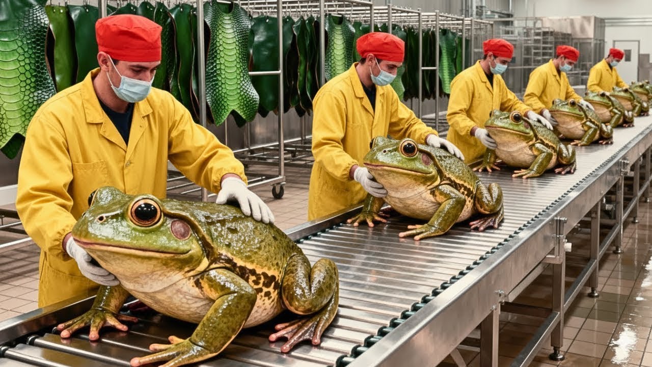 (Hidden Process) Inside the Frog Leather Factory-How Exotic Skins Become Luxury Items