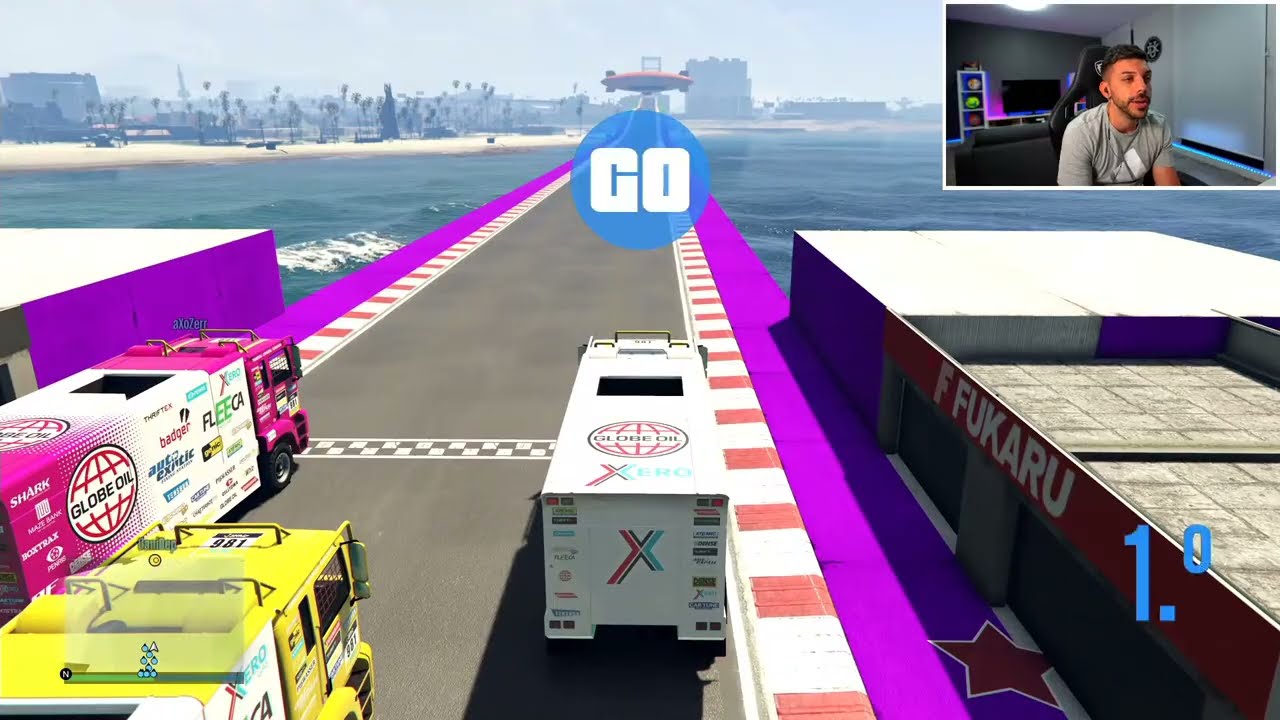 CARRERAS DE GTA 5 y CLUBES PRO con AURON, IBAI y GENTE CON MENOS SUBS - DjMaRiiO