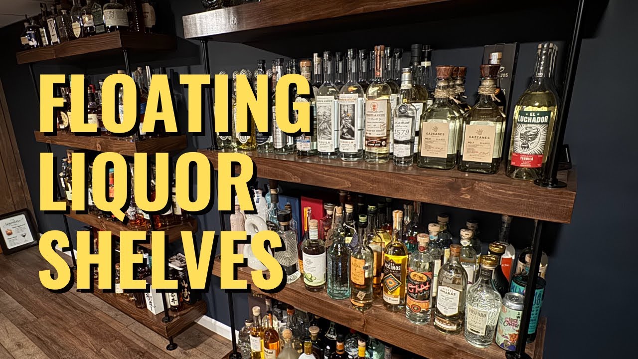 I Build CUSTOM Shelves for a Liquor Bottle Collection