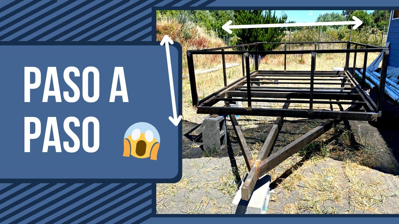 Como FABRICAR un REMOLQUE PASO A PASO (Carro de arrastre)