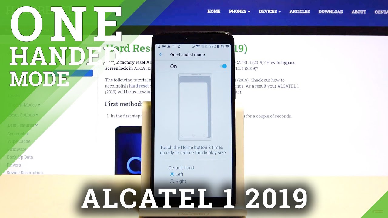 How to Enter One-Handed Mode in Alcatel 1 2019 &ndash; Shrink Screen