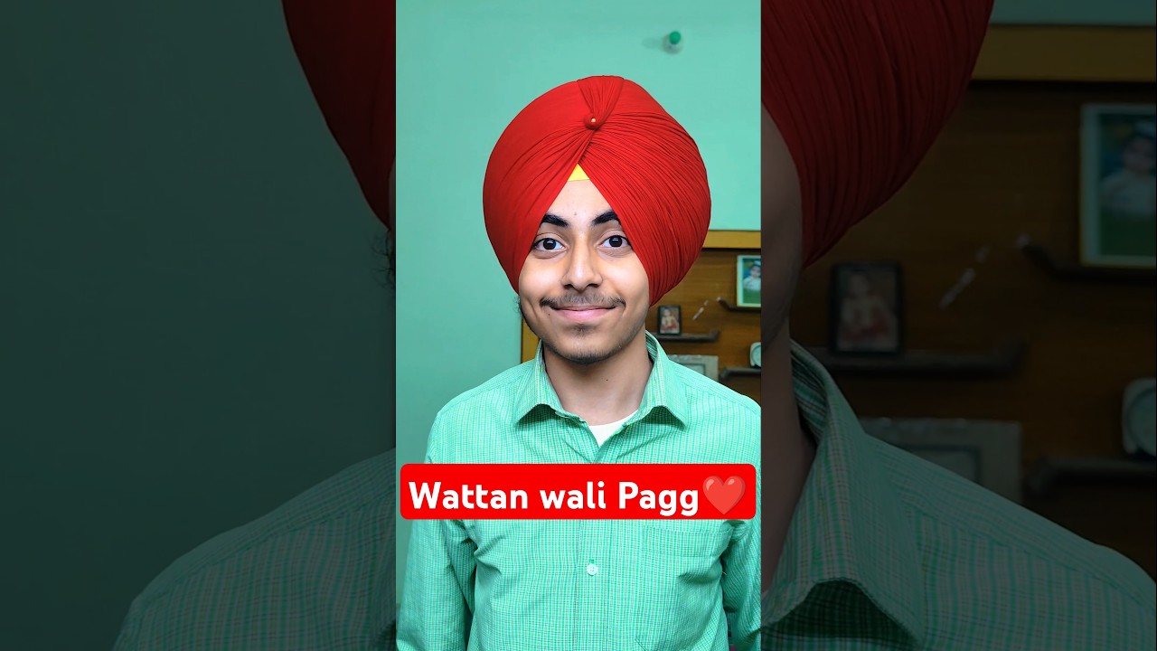 Wattan wali pagg❤ #paggtatorial #turban #pagglovers #pagg #singh #dastaar #subscribe