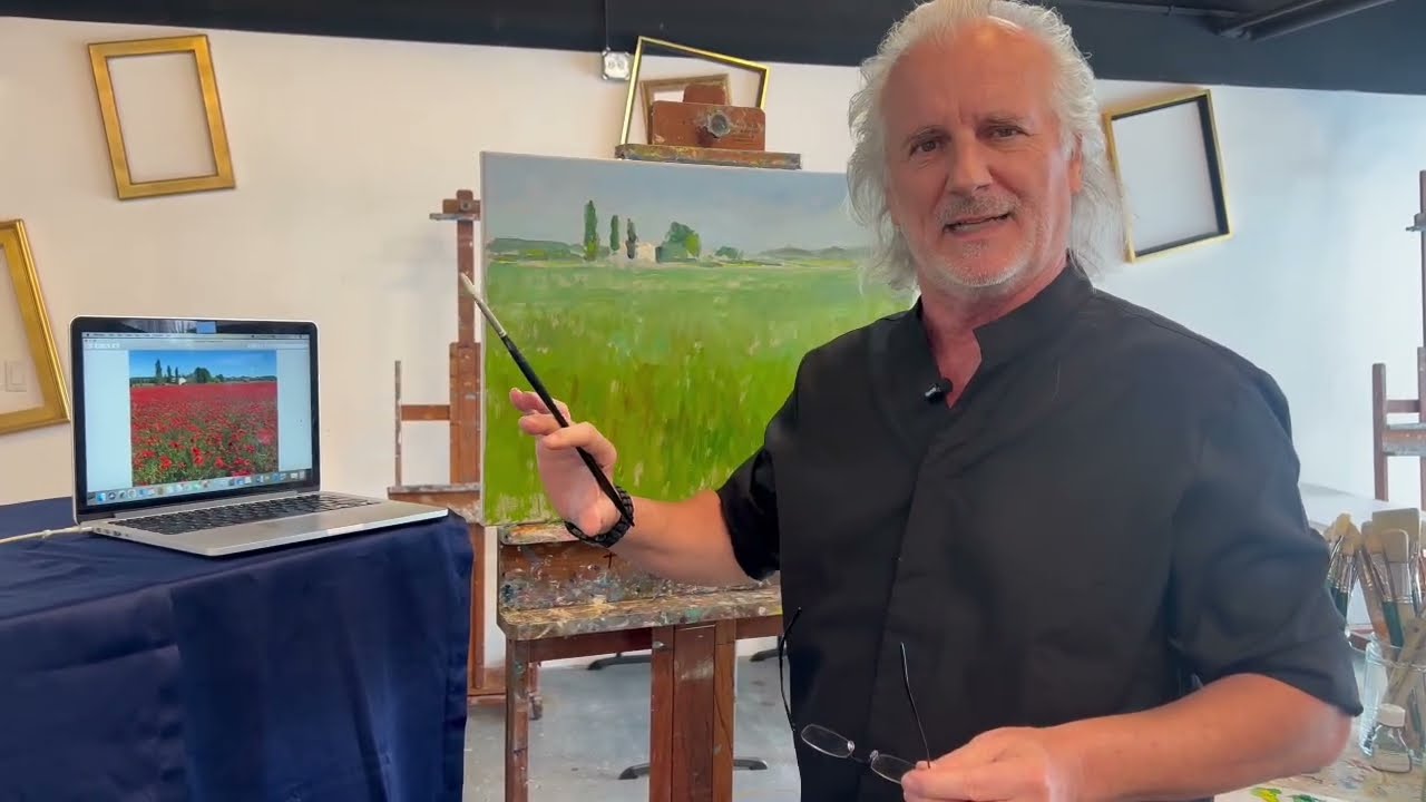 Poppy Field - The Figurative landscape series #2 - day 2, final day.