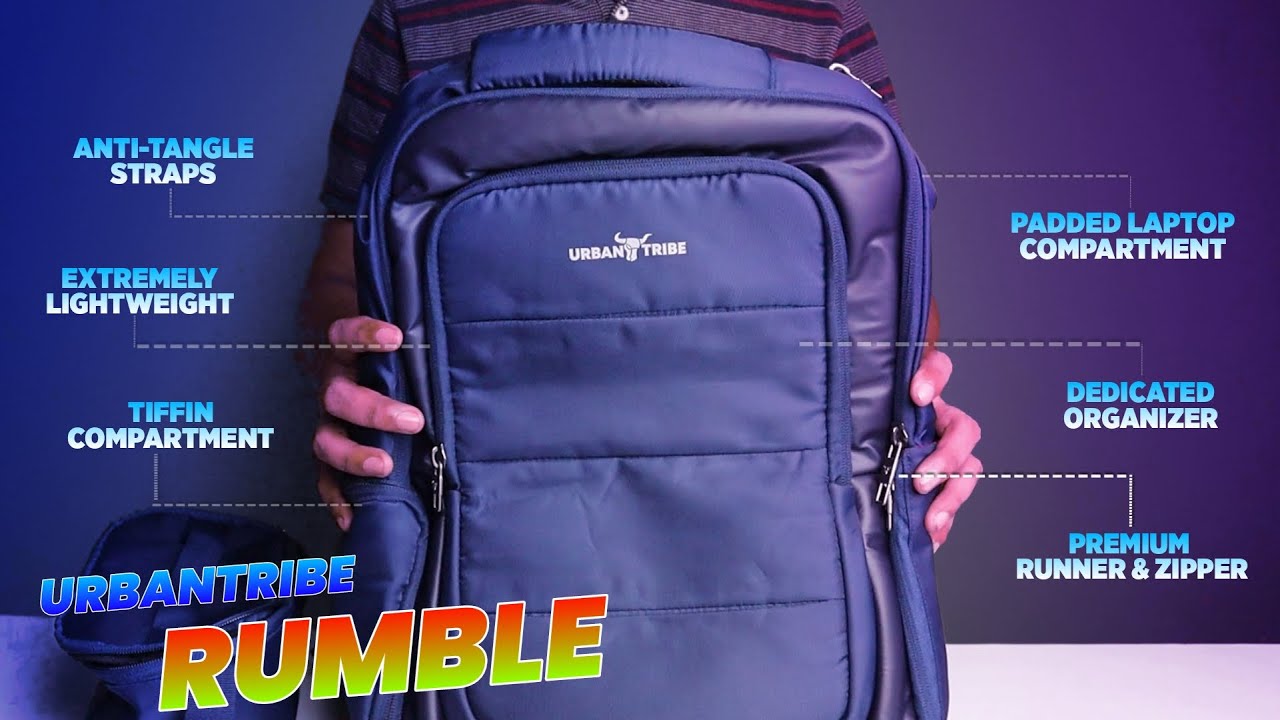 UrbanTribe Rumble Backpack Review | Best Office Backpack / Tech Bag Under 2000