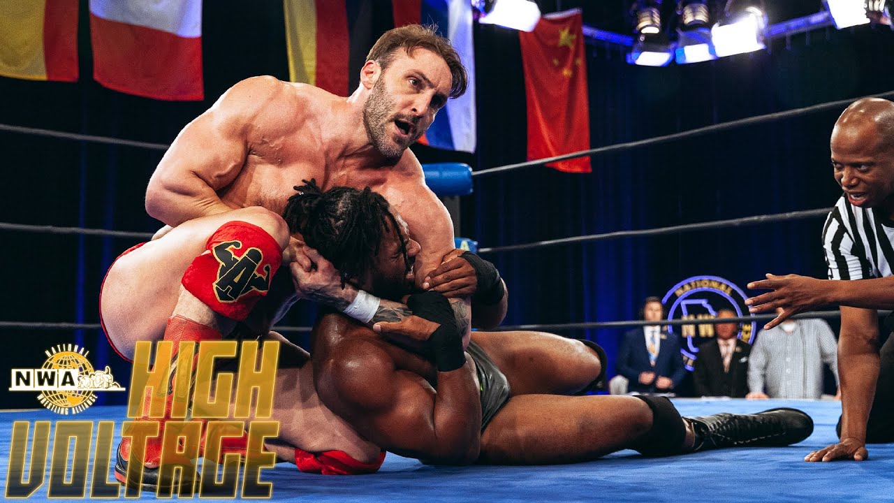 Chris Adonis vs JTG - NWA National Heavyweight Championship Match | NWA High Voltage