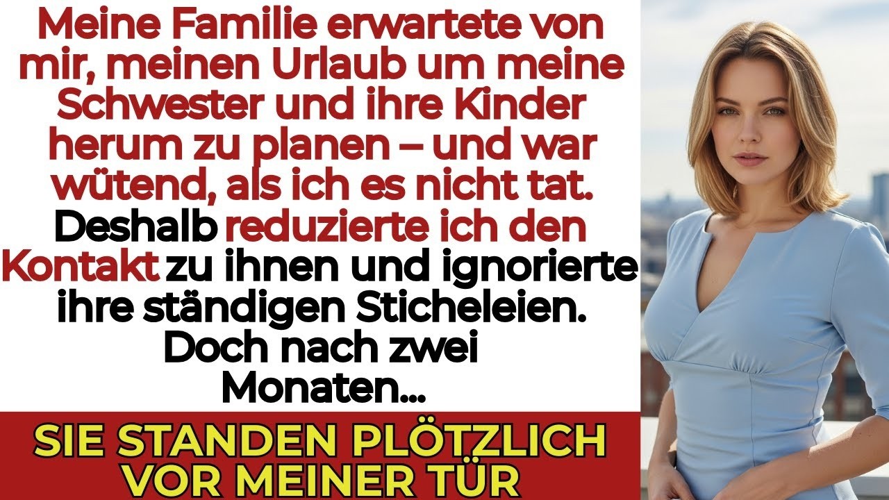 Meine Familie plante alles um meine Schwester und ihre Kinder — sie waren wütend, als ich nein sagte