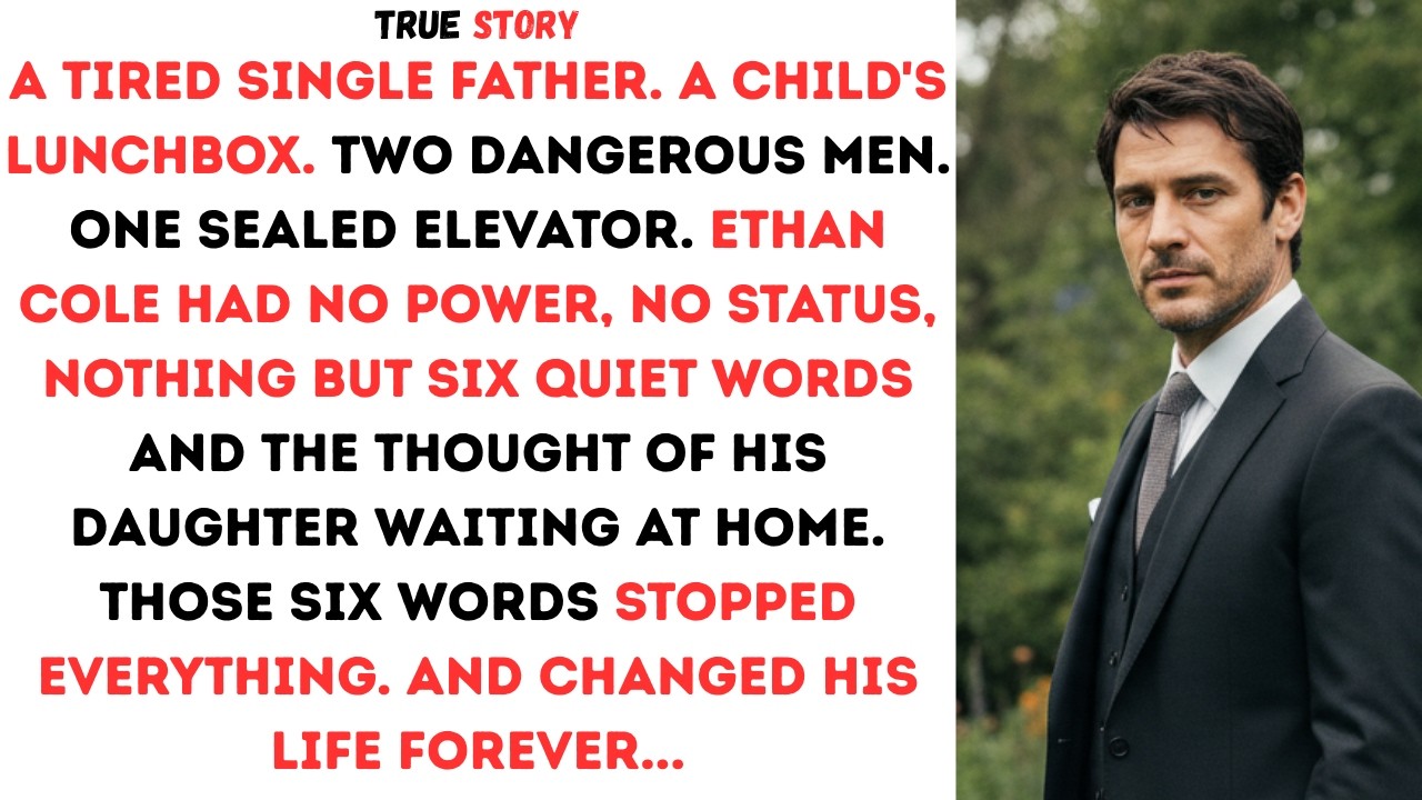 He Walked Into A Dangerous Elevator With Nothing But His Daughters Lunchbox And Six Words Changed...