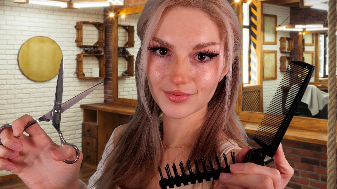 ASMR Most Relaxing Men's Haircut & Brow Treatment