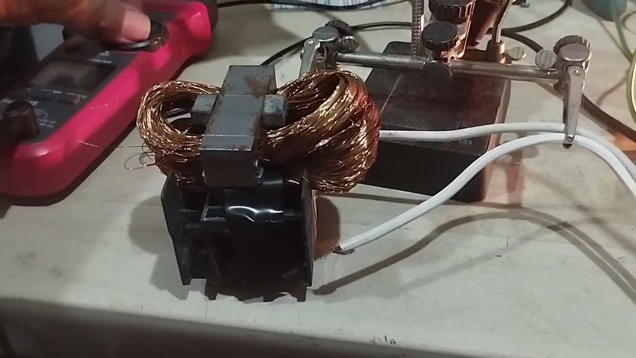 ⚡⚡⚡💥Transformador casero utilizando las bobinas de un ventilador (no hagan esto en casa) 🔥🔥🔥