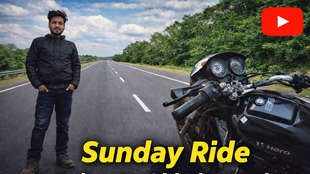 Sunday ride pe gaye Friend ke papa ji ko leke dhamtari gaye 