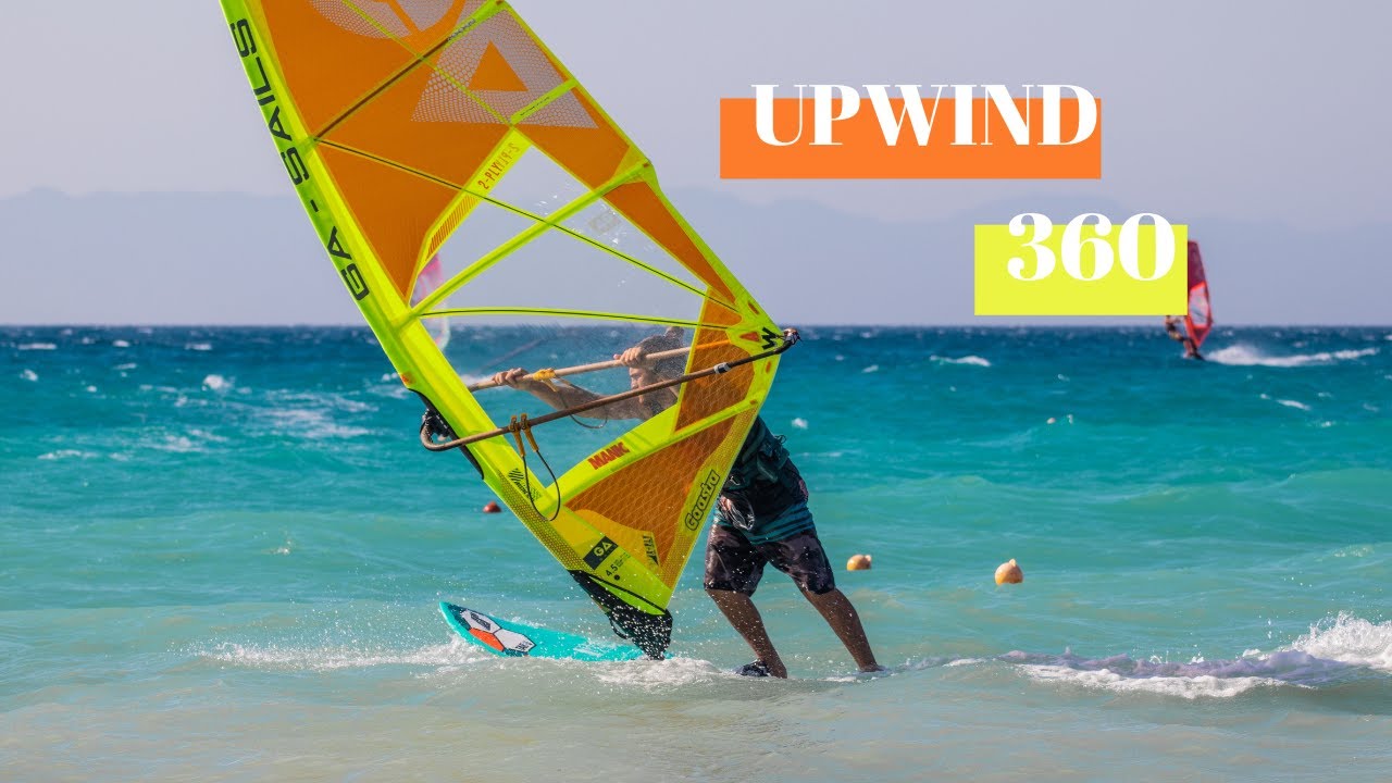 How to do the Upwind 360 (in the straps) in windsurfing! Tips and tricks to make it easy!