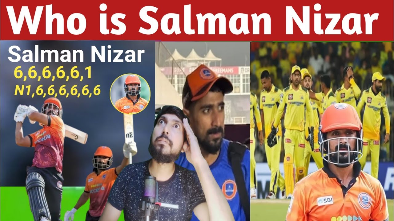 Salman Nizar unreal Enings 12 ball 11 Six, one over 40 run,13 ball 70 run !