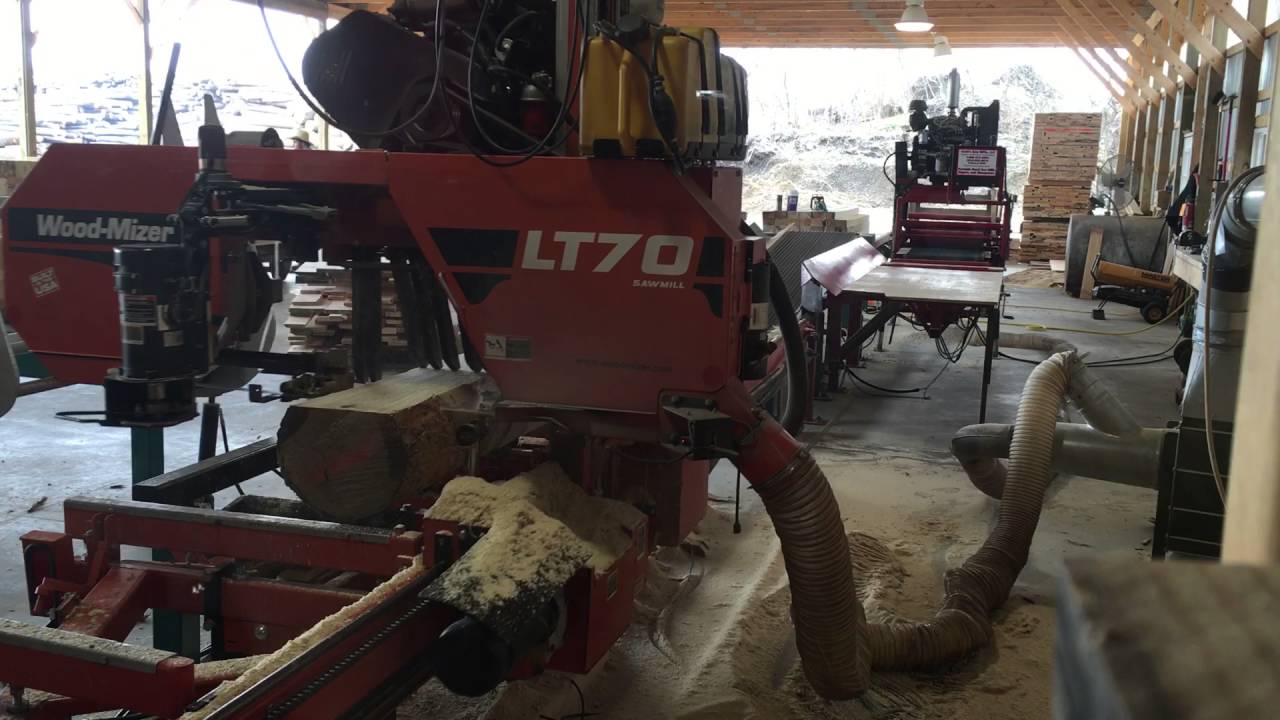 WoodMizer LT70 Grade Sawing Poplar