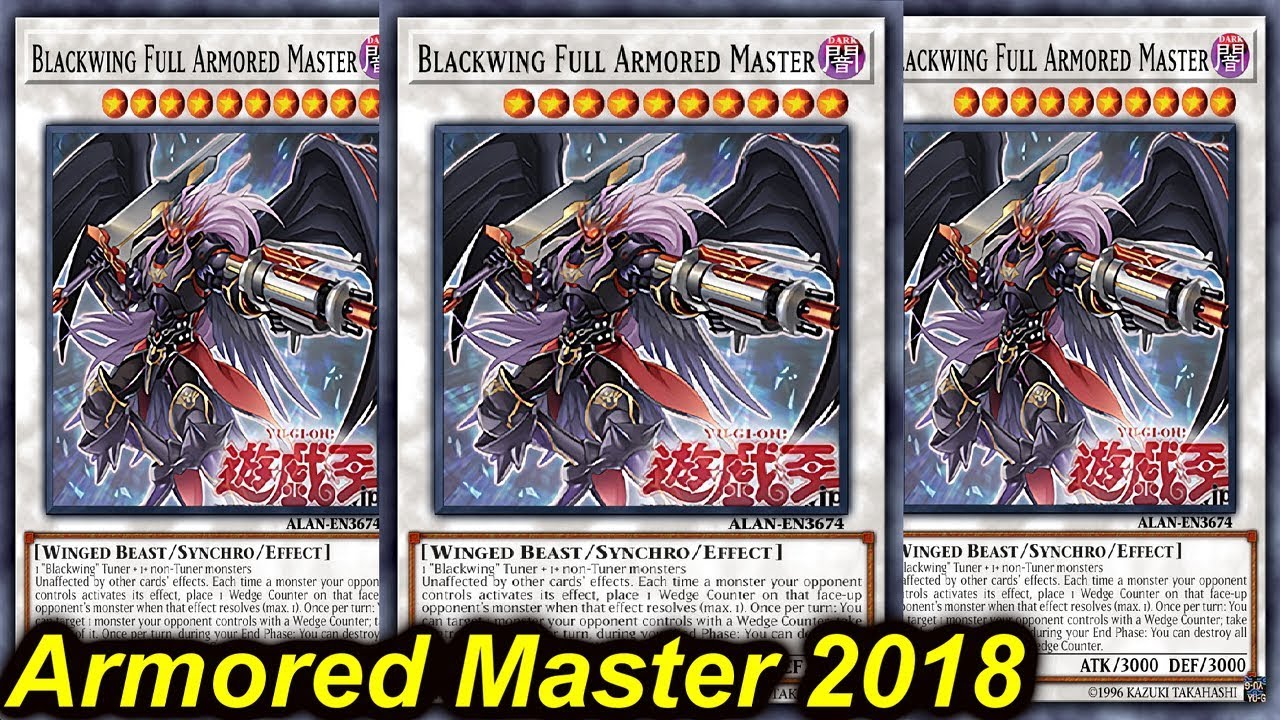 【YGOPRO】BLACKWING FULL ARMORED MASTER DECK 2018