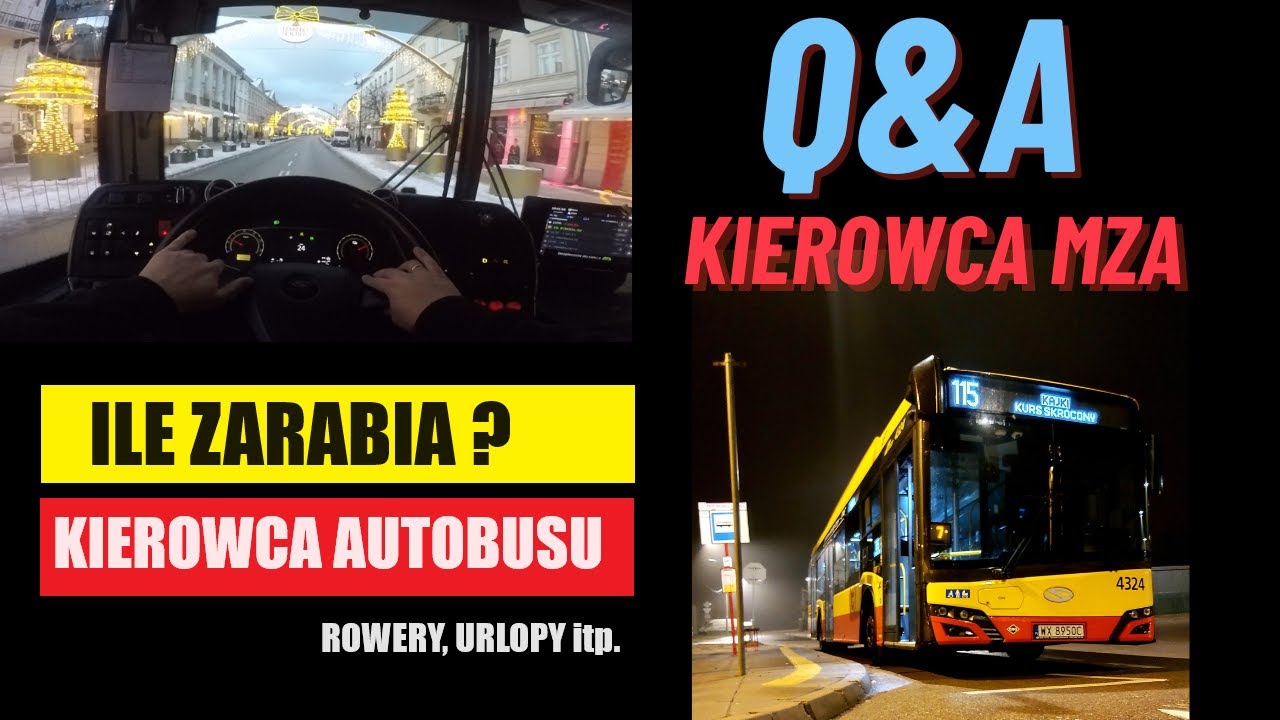 Q&A 2 Vlog - Ile zarabia kierowca autobusu w 2024