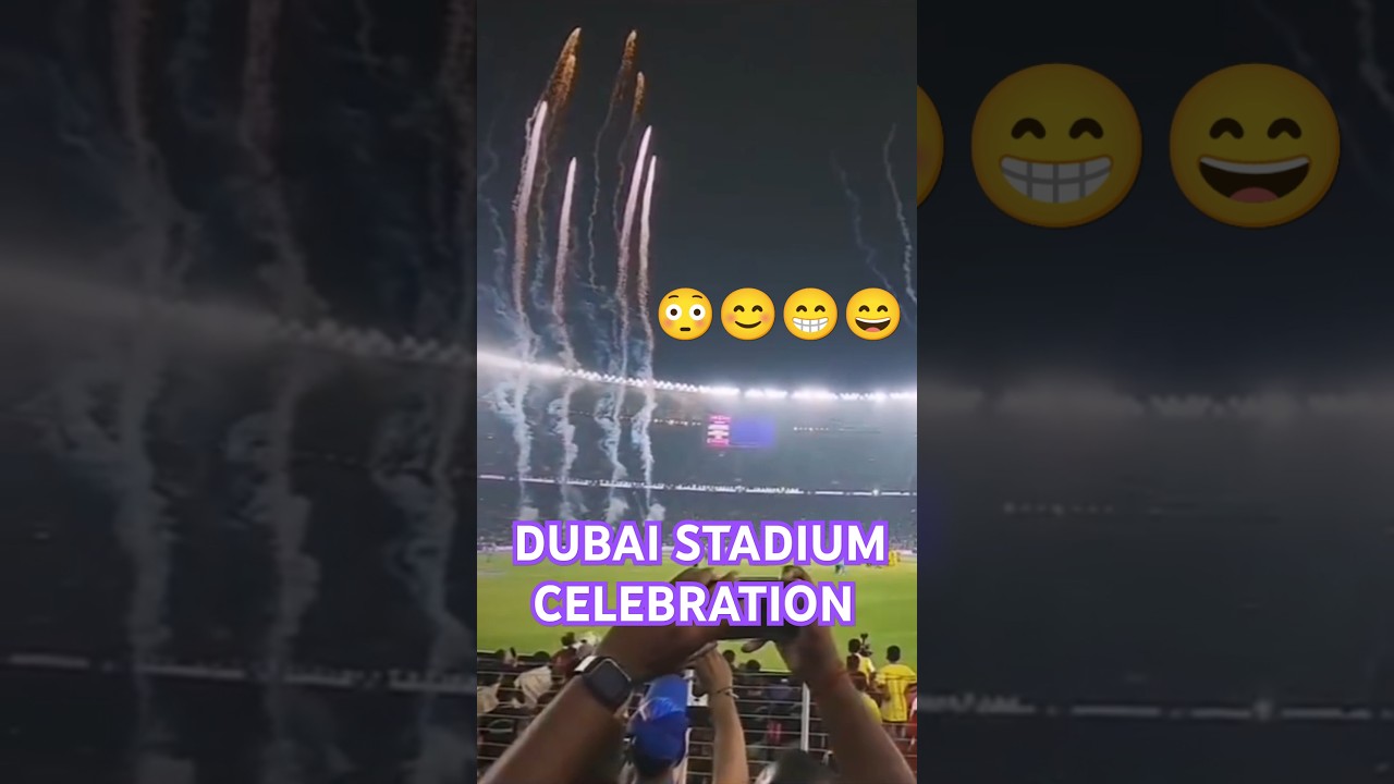 Dubai Stadium Celebration | India beats NZ to lift ICC Champions trophy 2025