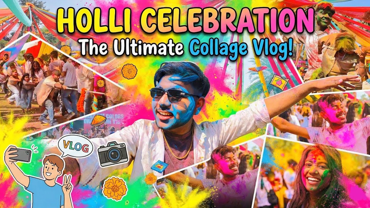 #holi #celebration / college vlog / 2  March 2026 / holi vlog  / funny vlog