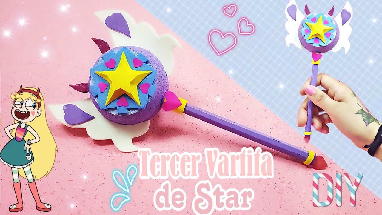 Como Hacer la Tercera VARITA de STAR BUTTERFLY [DIY Star vs las Fuerzas del Mal] * bolígrafo*