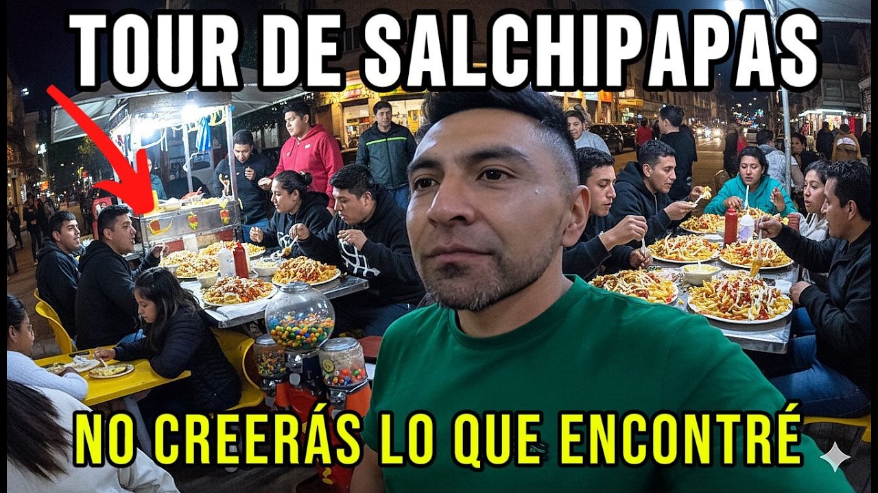 Probando SALCHIPAPAS de 1.50$ | 🍟🤢¿EL ACEITE NEGRO le da buen sabor?