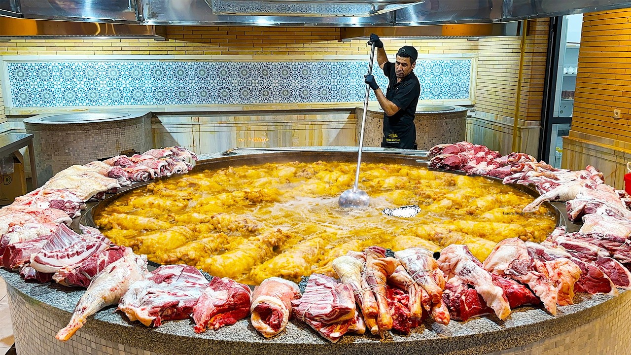 Cooking Giant Pilaf in a Massive Cauldron | Satisfying Food Video