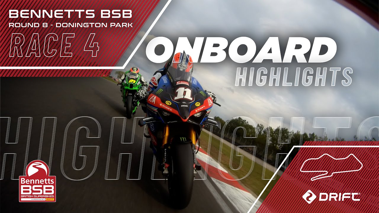 2025 Bennetts British Superbike Championship: RD8 – Donington Park - Race 4 onboard highlights
