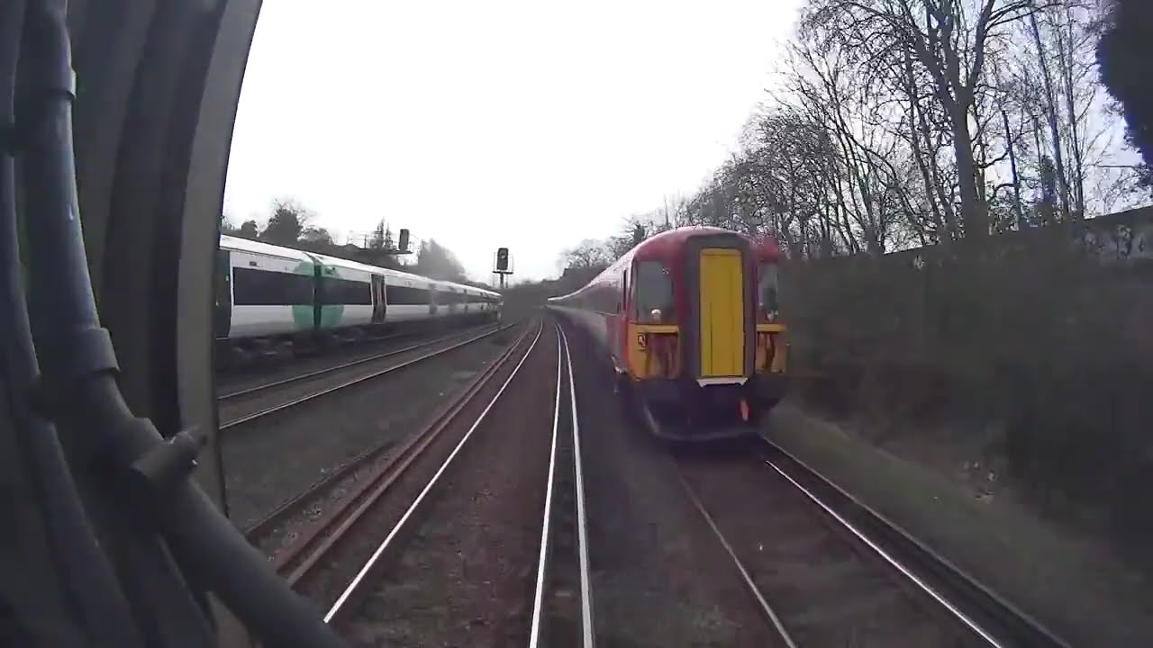 Cab Ride London Victoria to East Grinstead Train Drivers Eye View Class 377 Southern