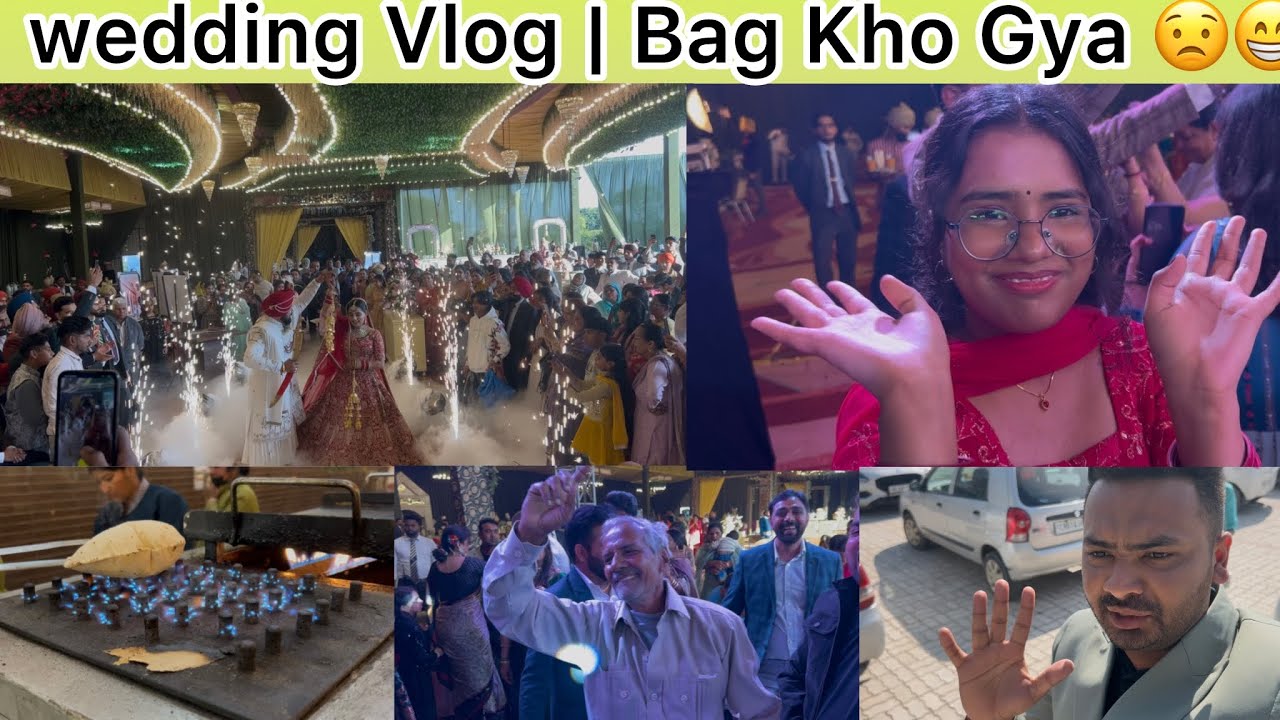 wedding Vlog | Viah ch Klola Bag Kho Gya | Rajpura city 