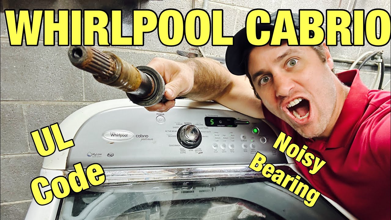 Why This Whirlpool CABRIO Washer Say UL/SD Code & Is Noisy In Spin Cycle | WTW8600YW1 | Bad Bearings