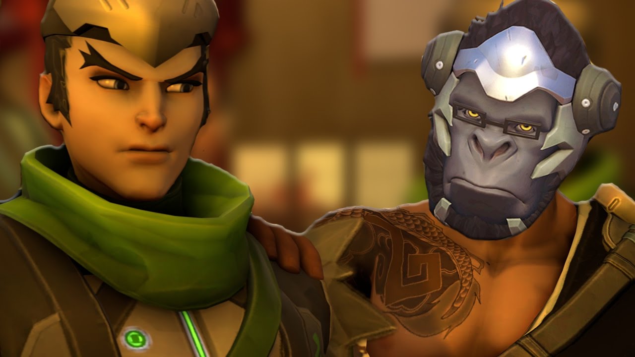 Genji and His Monkey [Overwatch]