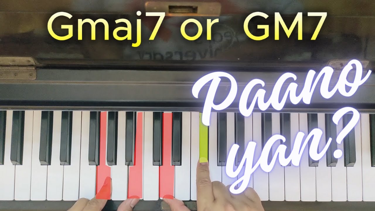Paano sa Piano - Major 7 and 7? Basic Piano Lesson (Lesson 17)