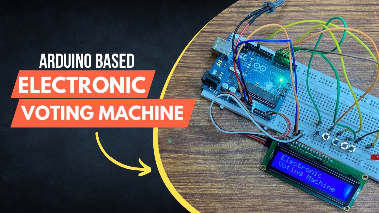 How to make electronic voting machine | DIY EVM | Ampnics