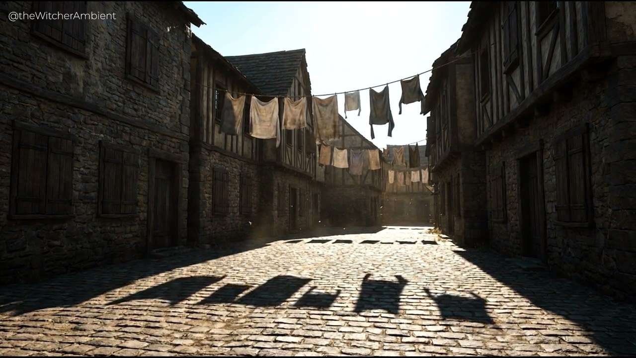 The Village That Sleeps Too Long | Calm Witcher-Inspired Bedtime Story for Deep Sleep & Relaxation
