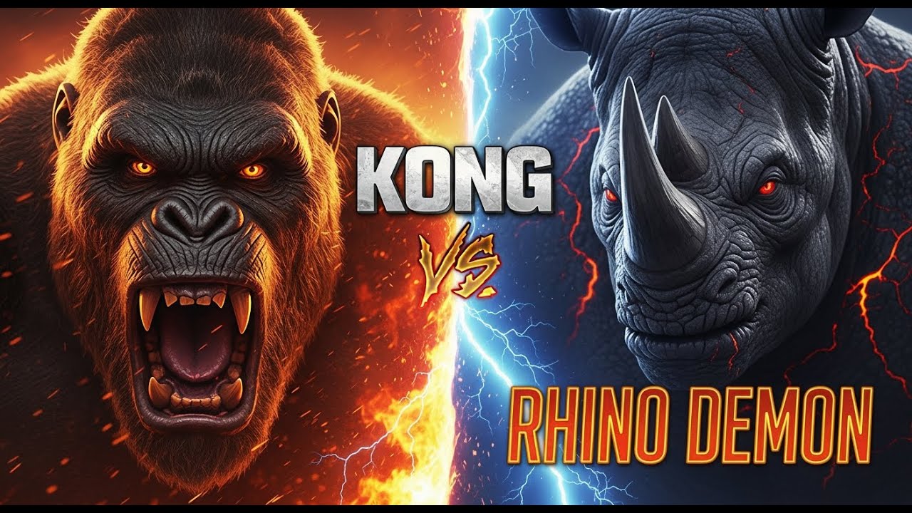The Ultimate Showdown: Kong vs The One-Horned Giant Who Reigns Supreme?