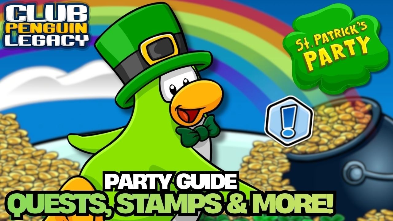 ST PATRICK'S 2026 PARTY GUIDE! 🍀QUESTS, FREE ITEMS & MORE ✨| Club Penguin Legacy