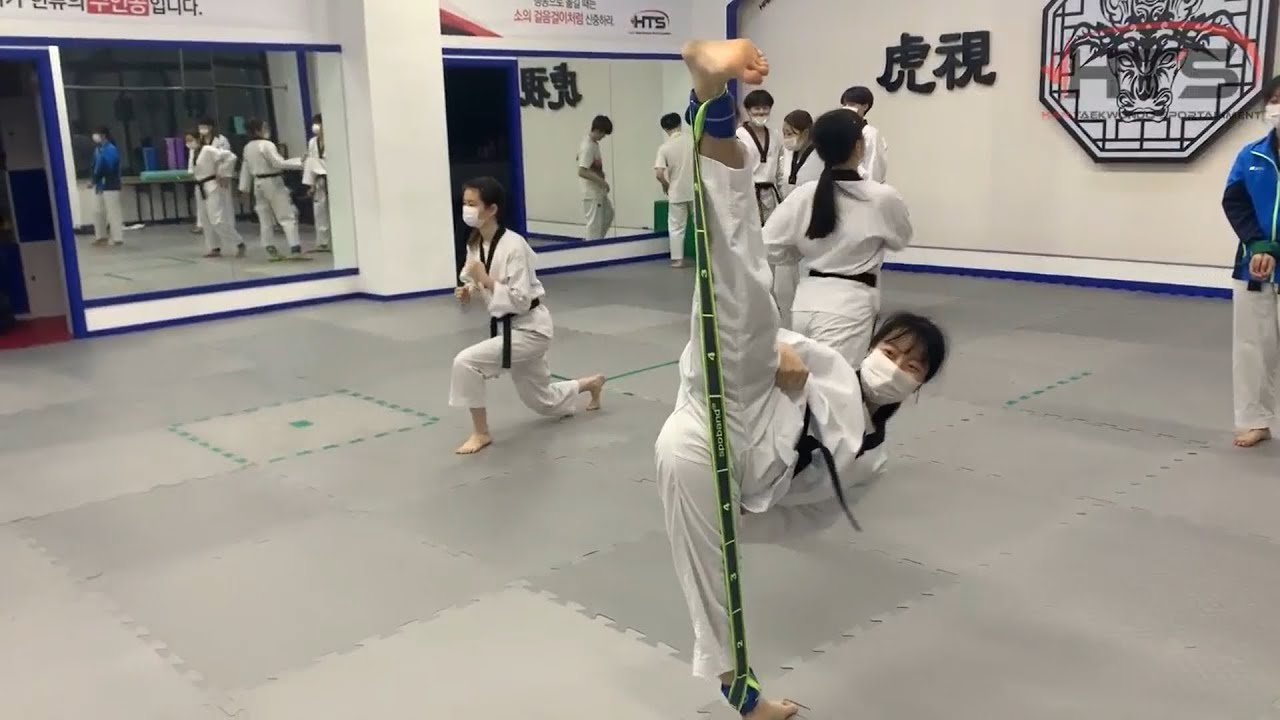 [HTS TKD] 옆차기 훈련이란...참...힘들어...ㅠㅠ TKD Side kick trining