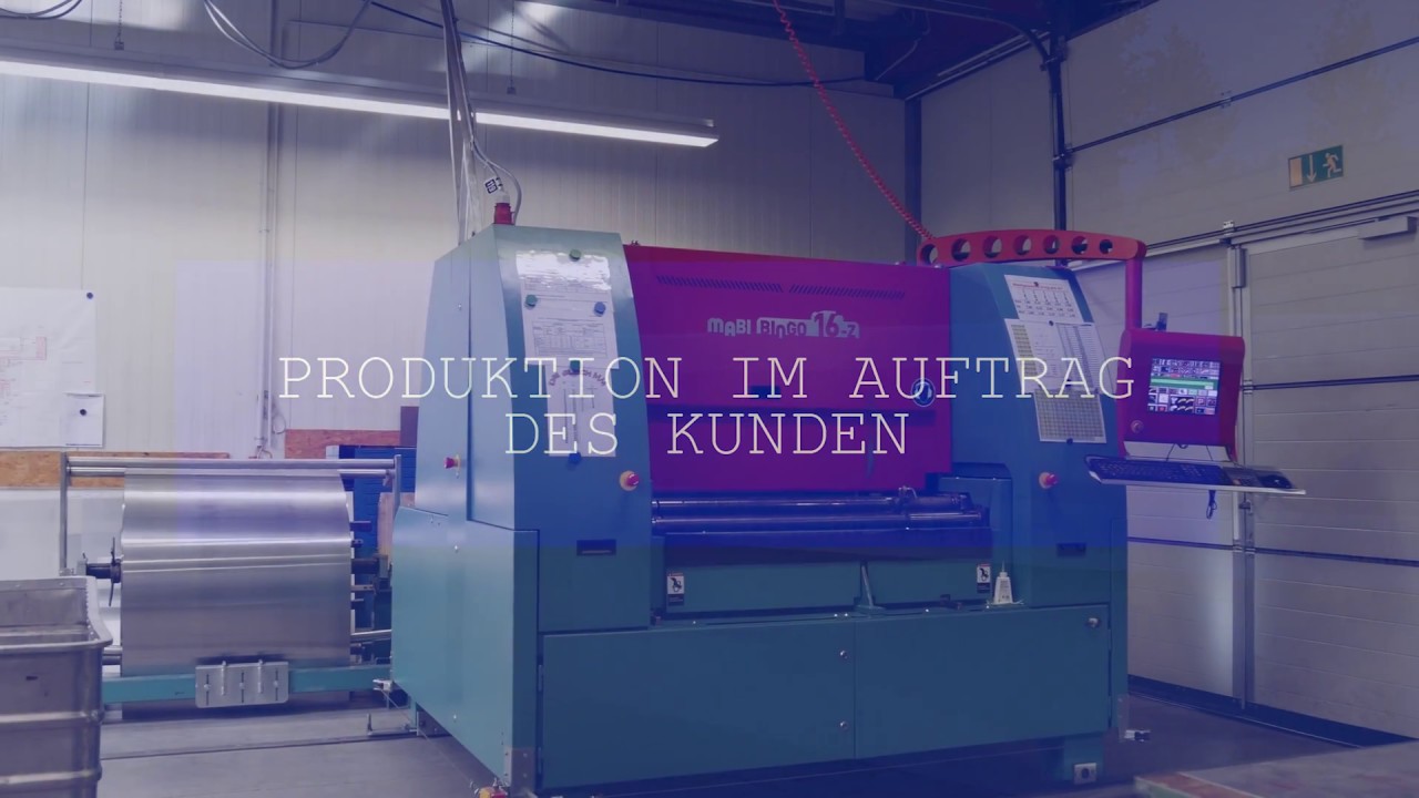 Produktion Lüftungskanal Verblechung