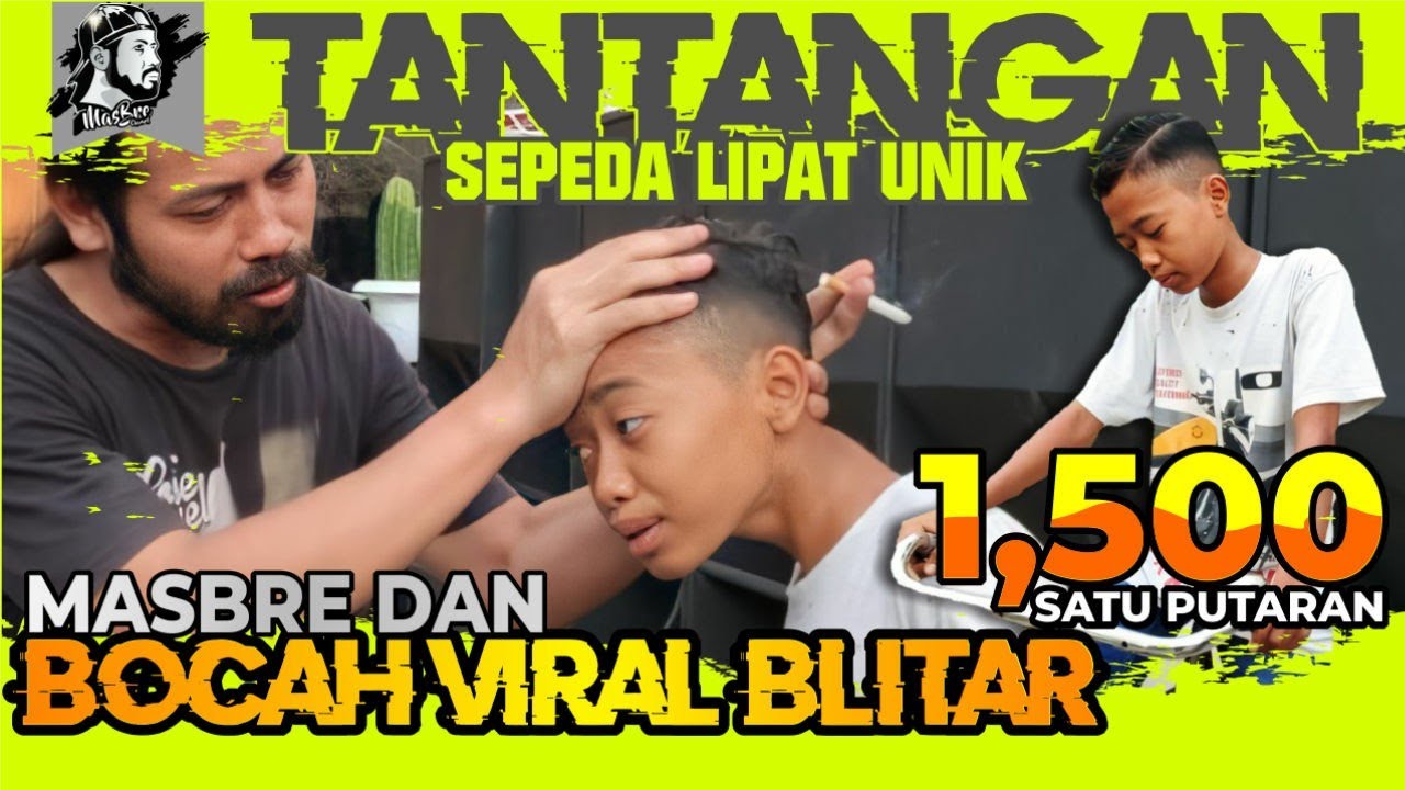 MASBRE DAN BOCAH VIRAL BLITAR | TANTANGAN SEPEDA LIPAT
