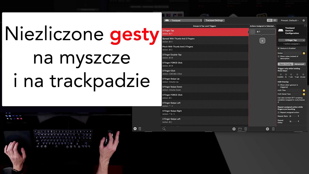 Zmienianie kart w przeglądarce, zamykanie okna i więcej &ndash; za pomocą gest&oacute;w na trackpadzie/myszce