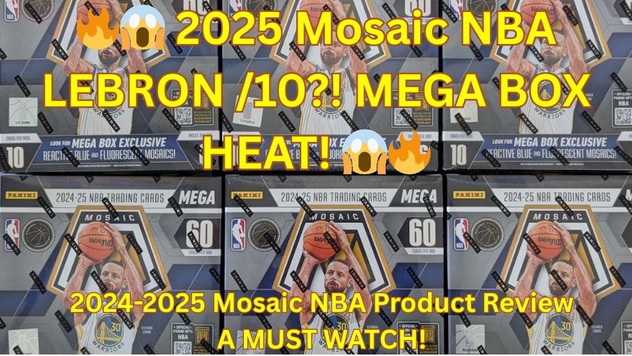 2025 Mosaic Basketball Mega Box Rip! LeBron James /10 + Monster Color Hits! 🔥