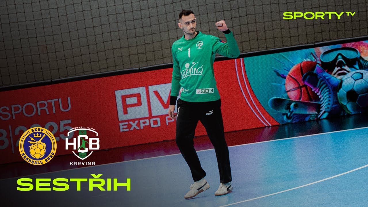 SKKP Handball Brno vs. HCB Karviná 24:34 | Český pohár mužů | semifinále | SESTŘIH
