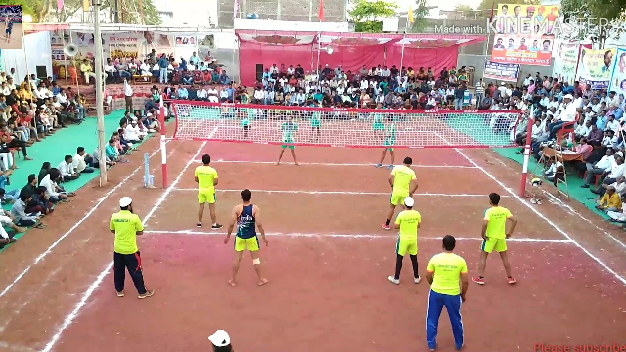 Isc malegaon waqar vs suresh haryana all India shooting volleyball tournament Anjad 2019