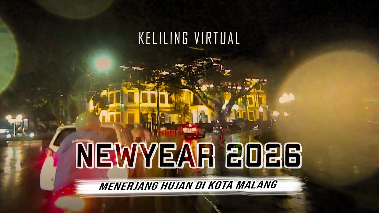 Keliling Virtual Tahun Baru Motovlog Malang Malam Hari | Nightride Menyambut Tahun Baru 2026
