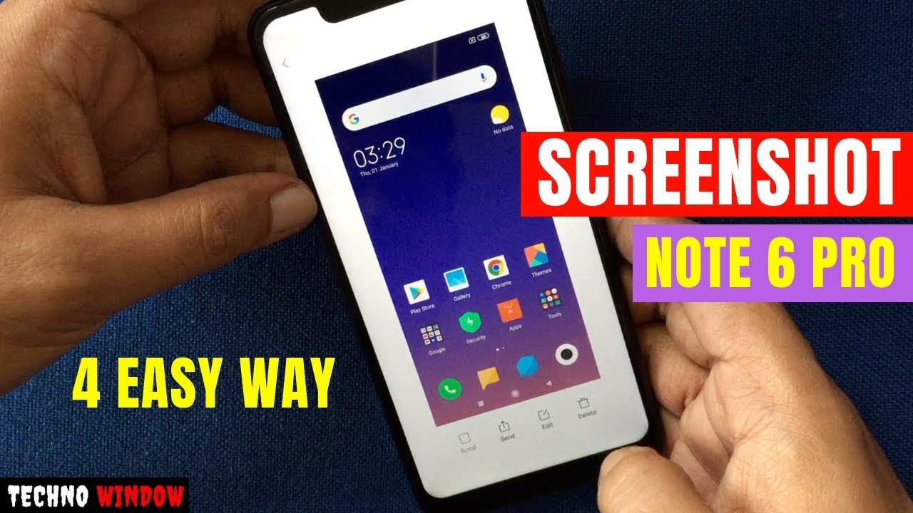 How to take a Screenshot in Redmi Note 6 Pro
