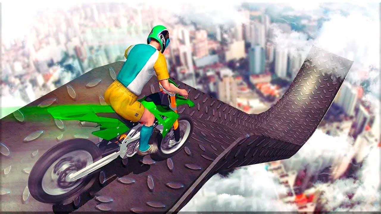 Mega Ramp Stunt Bike Race game: Bike Racing Games - Gameplay Android game