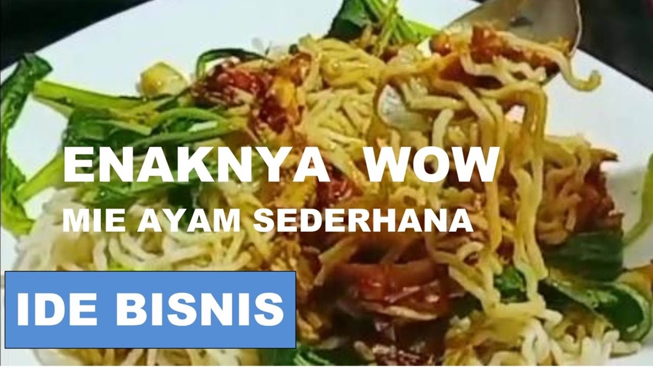 MIE AYAM SEDERHANA ENAKNYA WOW ....WAJIB DICOBA...