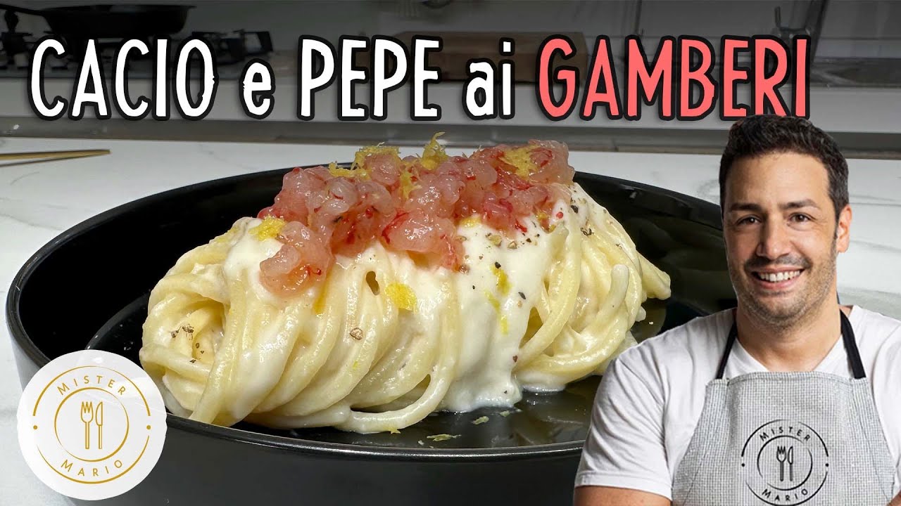 Cacio e Pepe ai Gamberi | I segreti per una cacio e pepe cremosissima