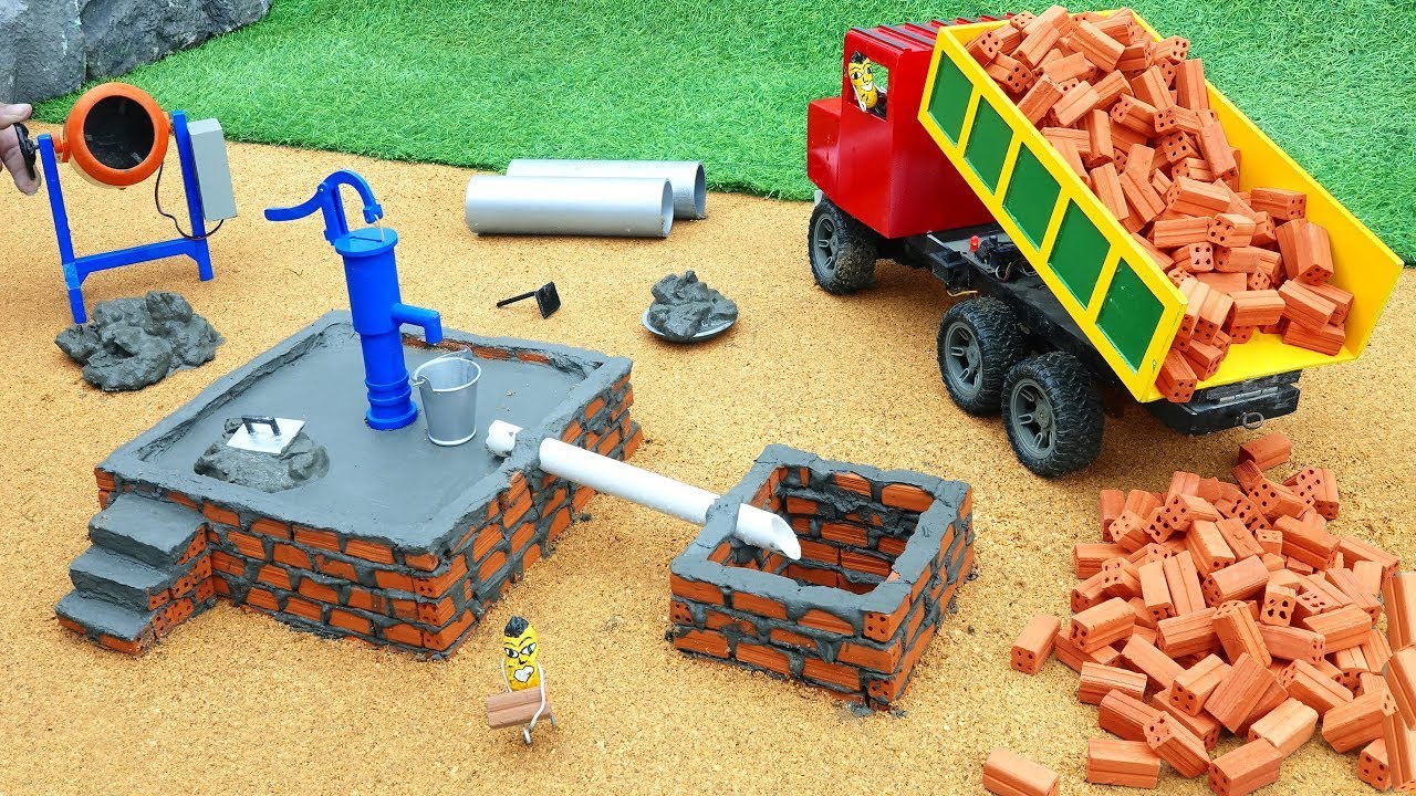 Diy diorama making mini motor water pump science project  | how to make | @sanocreator