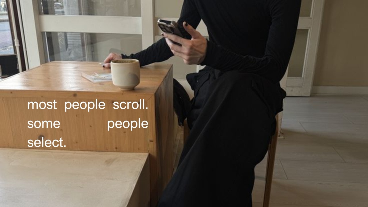 Those Who Curate, and Those Who Consume.