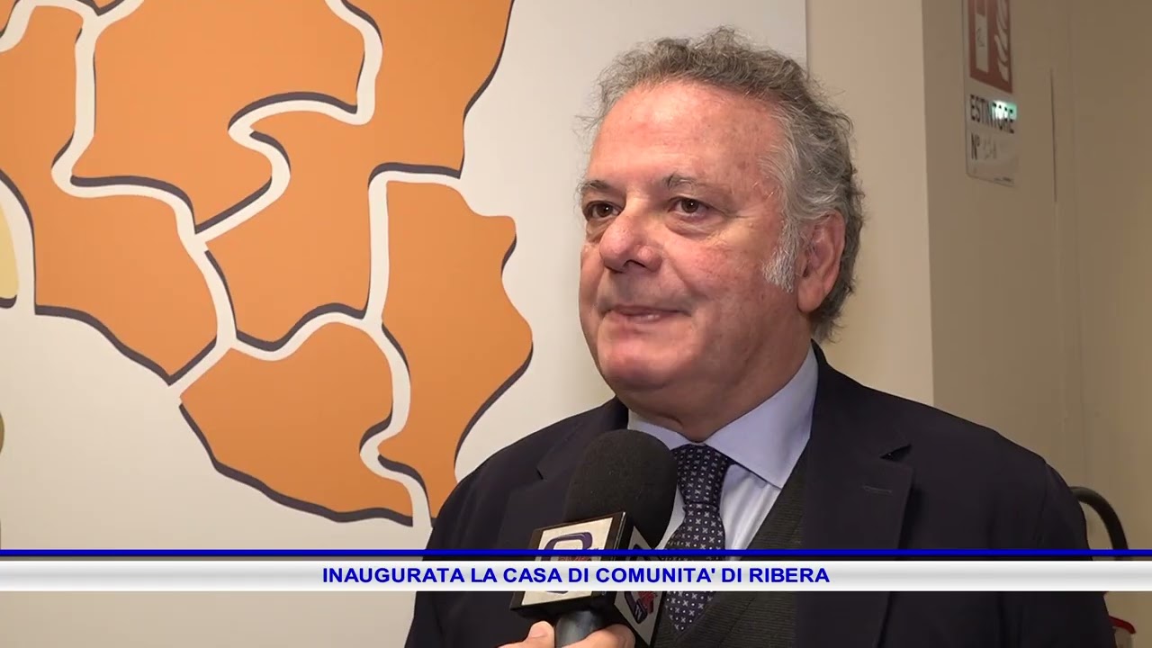 INAUGURATA LA CASA DI COMUNITA' DI RIBERA