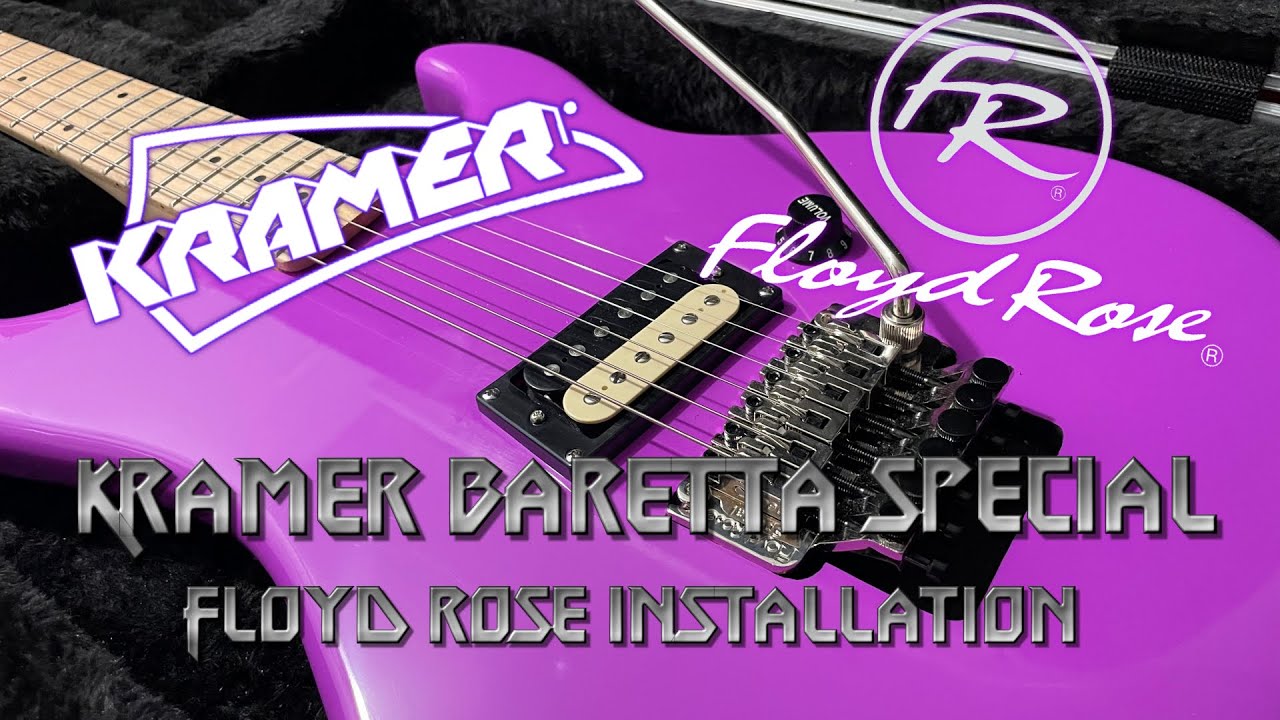 How To Install A Floyd Rose (Kramer Baretta Special)
